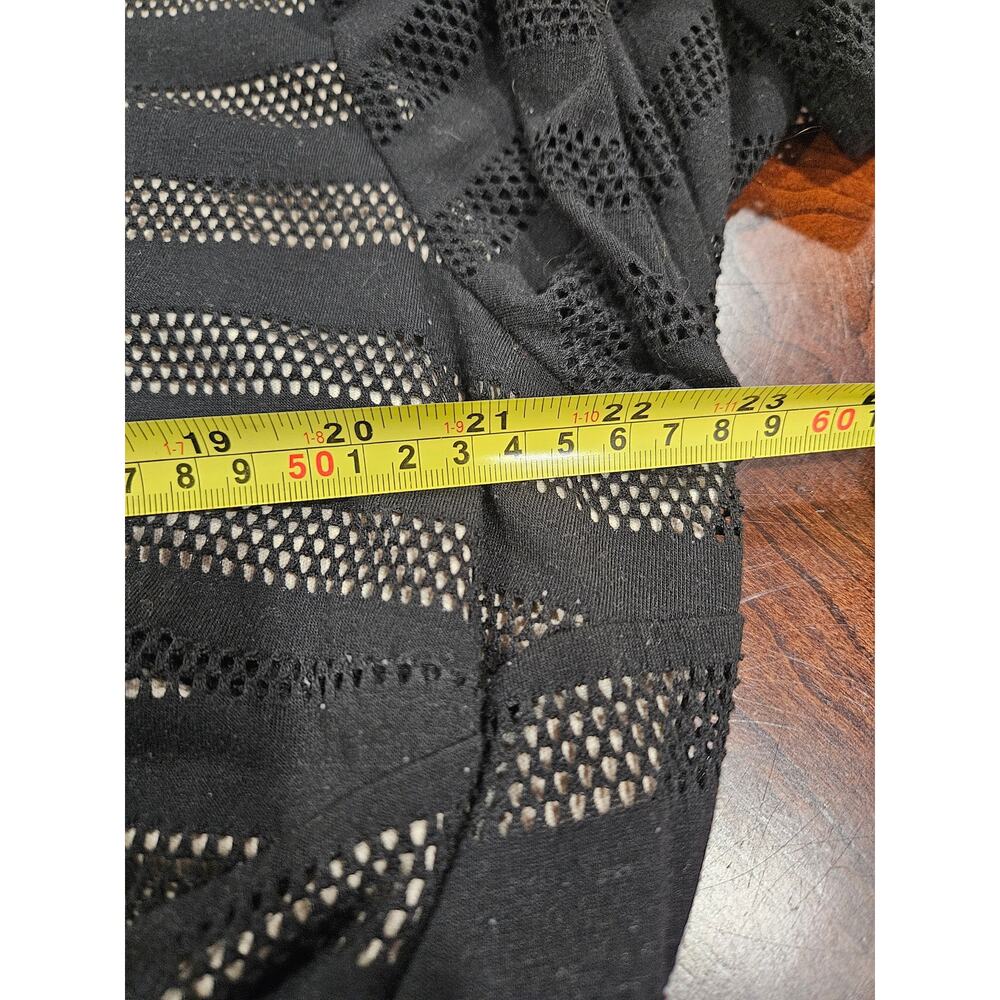 Cato Black Sheer Stripe Gothic Dress Dark Romantic Witchy Size 22/24W Plus 3x - Picture 6 of 7